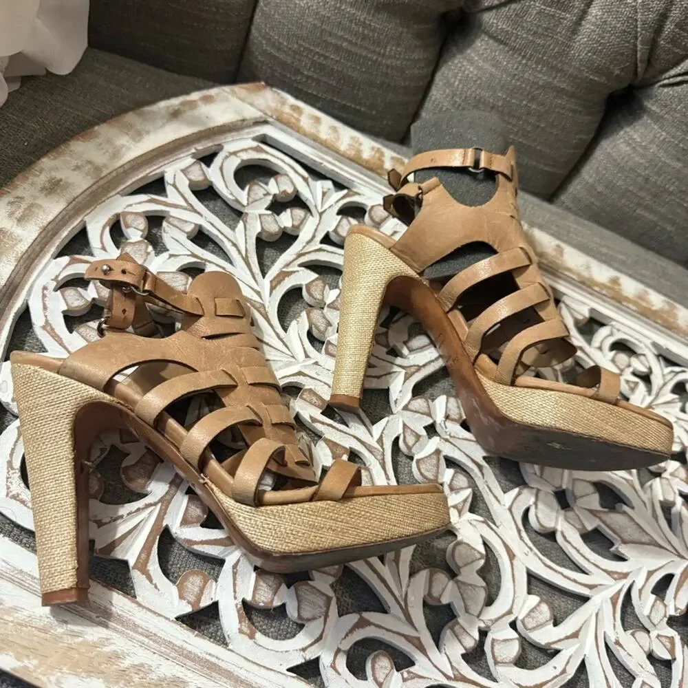 Rag & Bone Leather Heels Sandals Shoes Women’s 8.5 39